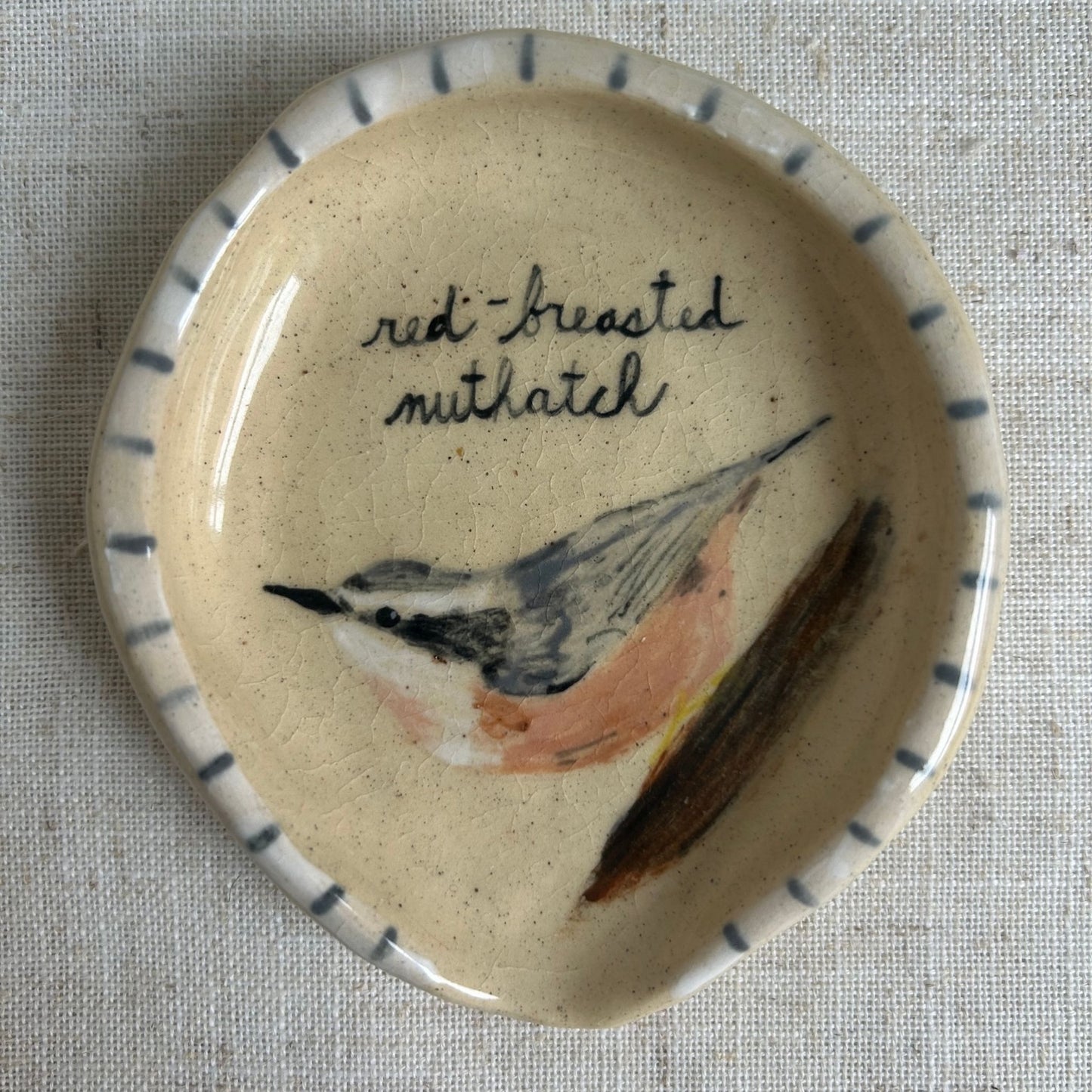 Red-Breasted Nuthatch Spoon Rest by Molly Adams