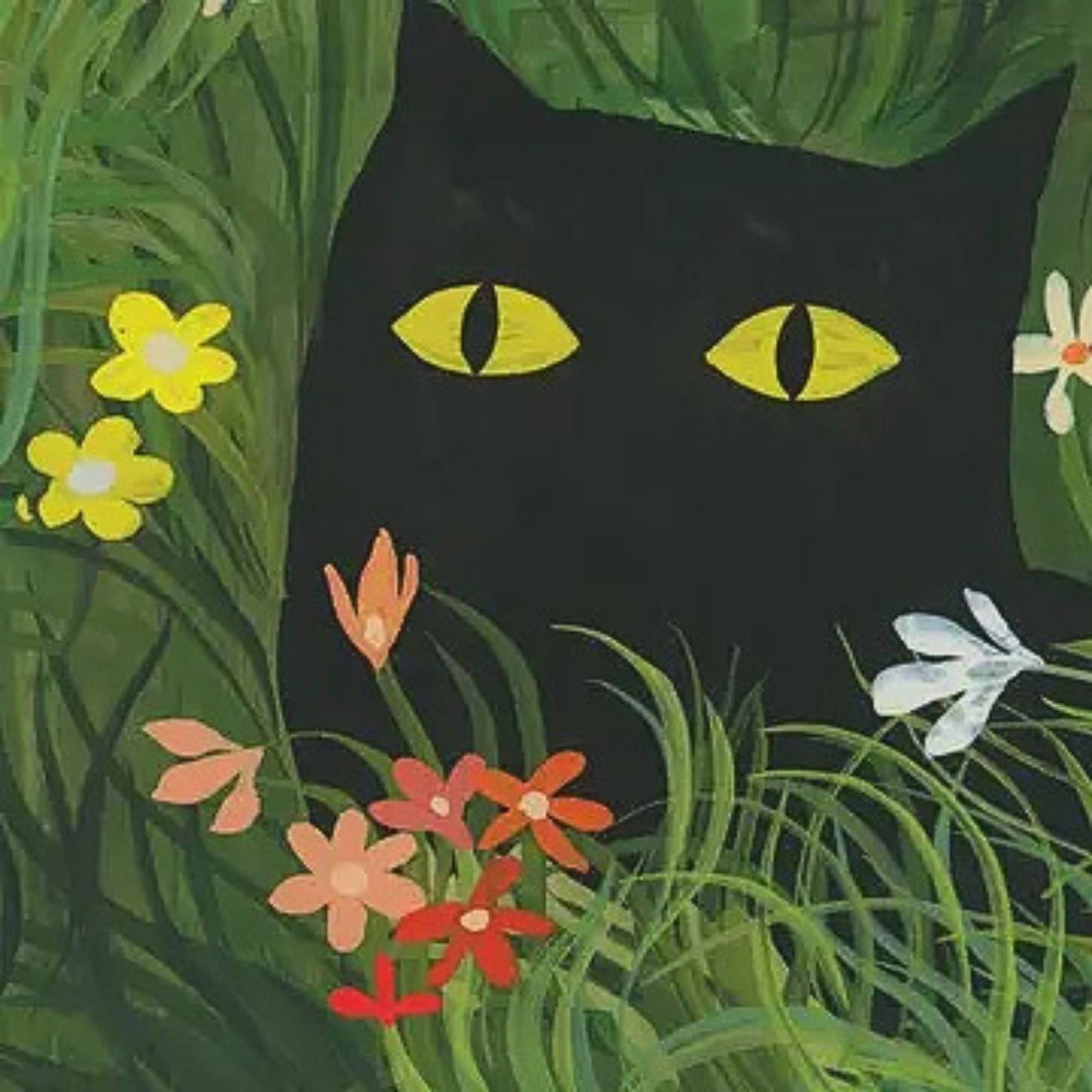 Happy Birthday! Flower Kitty Card by Esme