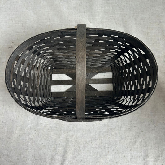 Large Charcoal Woodbury Basket