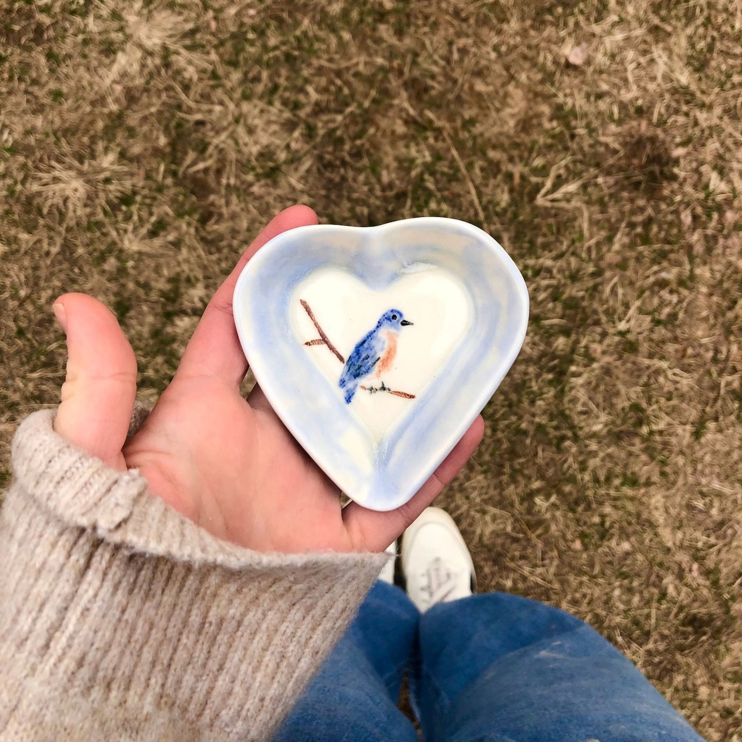 Bluebird Heart Catchall by Eliza Watson