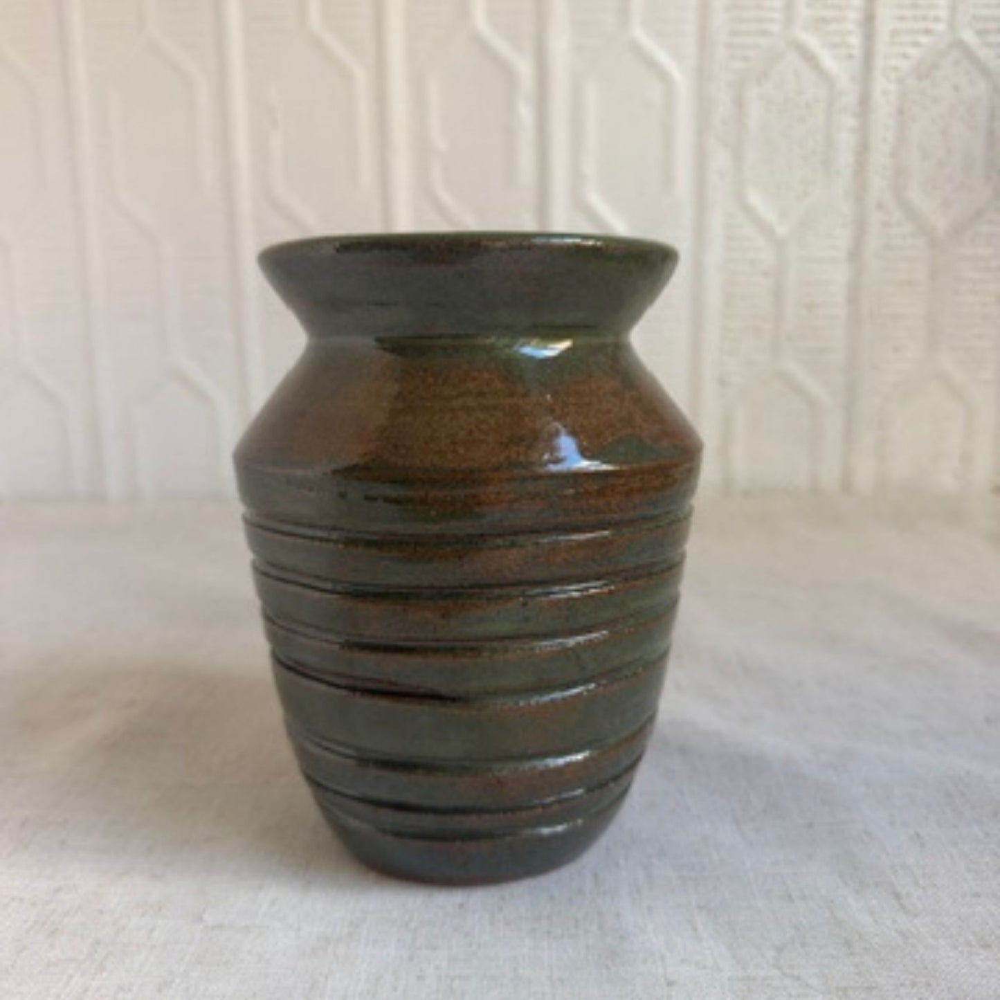 Nori Green Ceramic Vase by Ben Clark