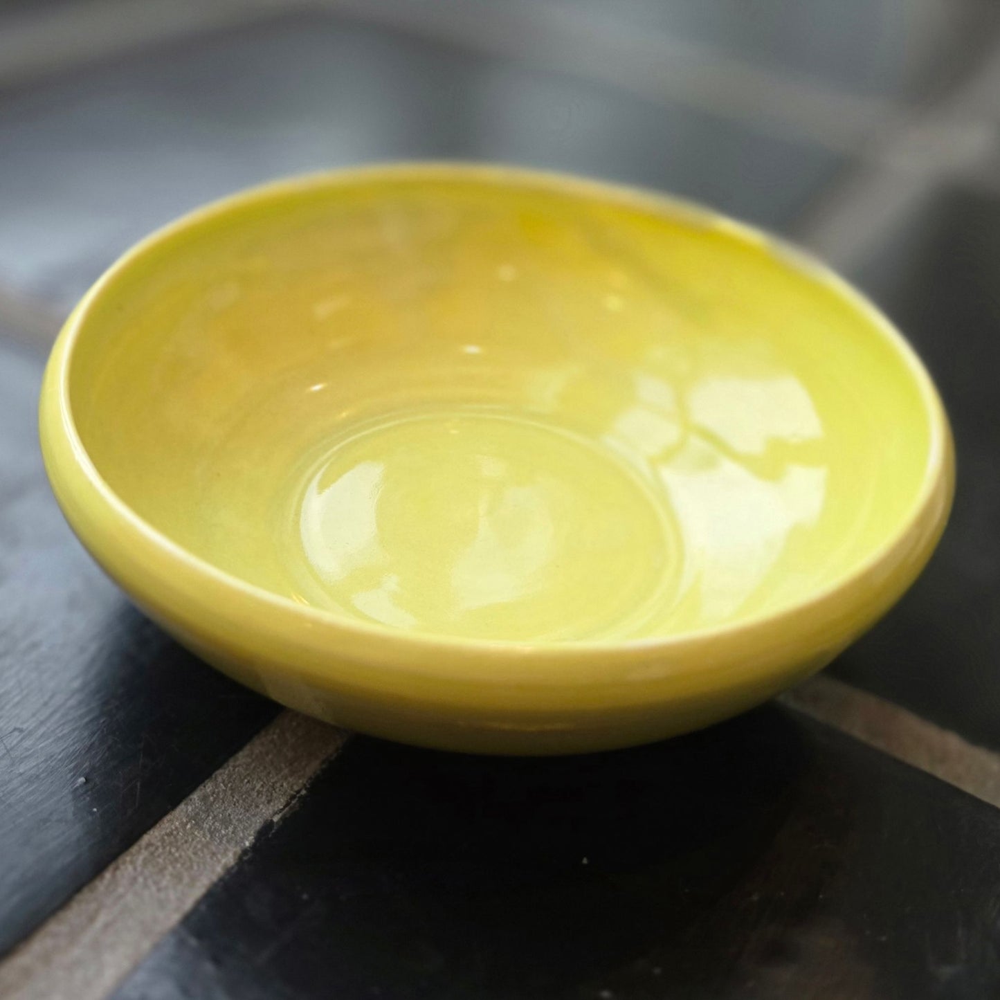 Small Chartreuse Bowl by Laura Wooster