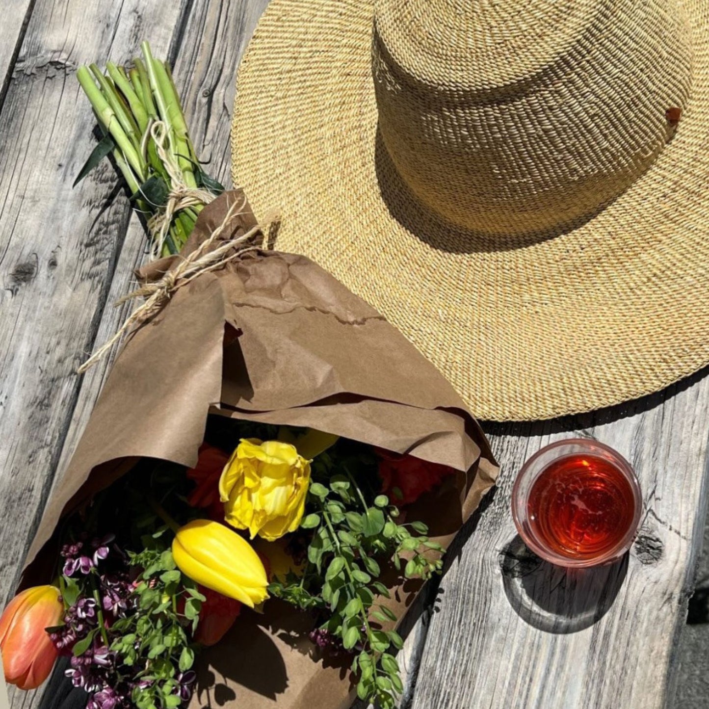 Wide Brim Ghana Straw Sun Hat