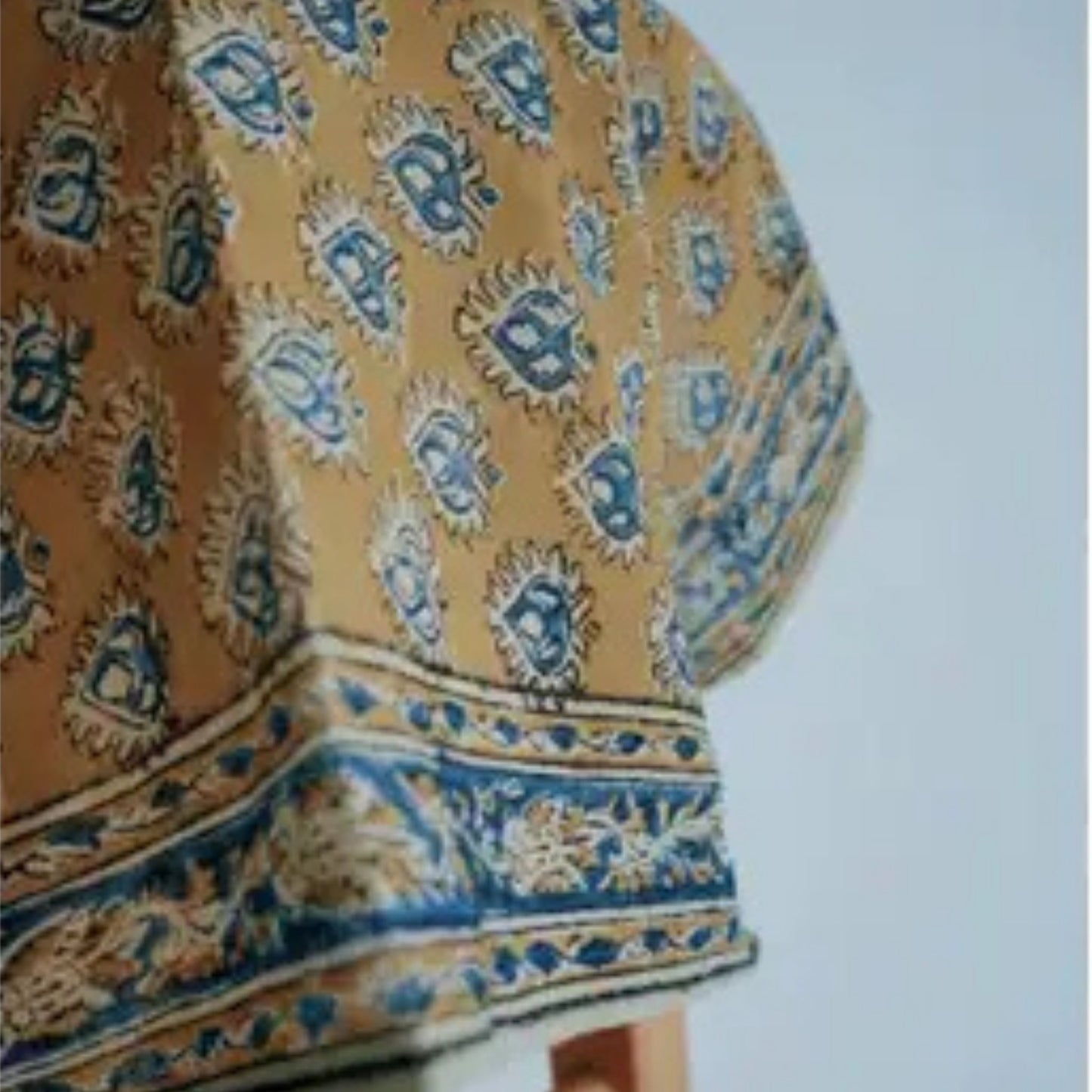 Diya Mustard Pattern Kalamkari Cotton Bandana