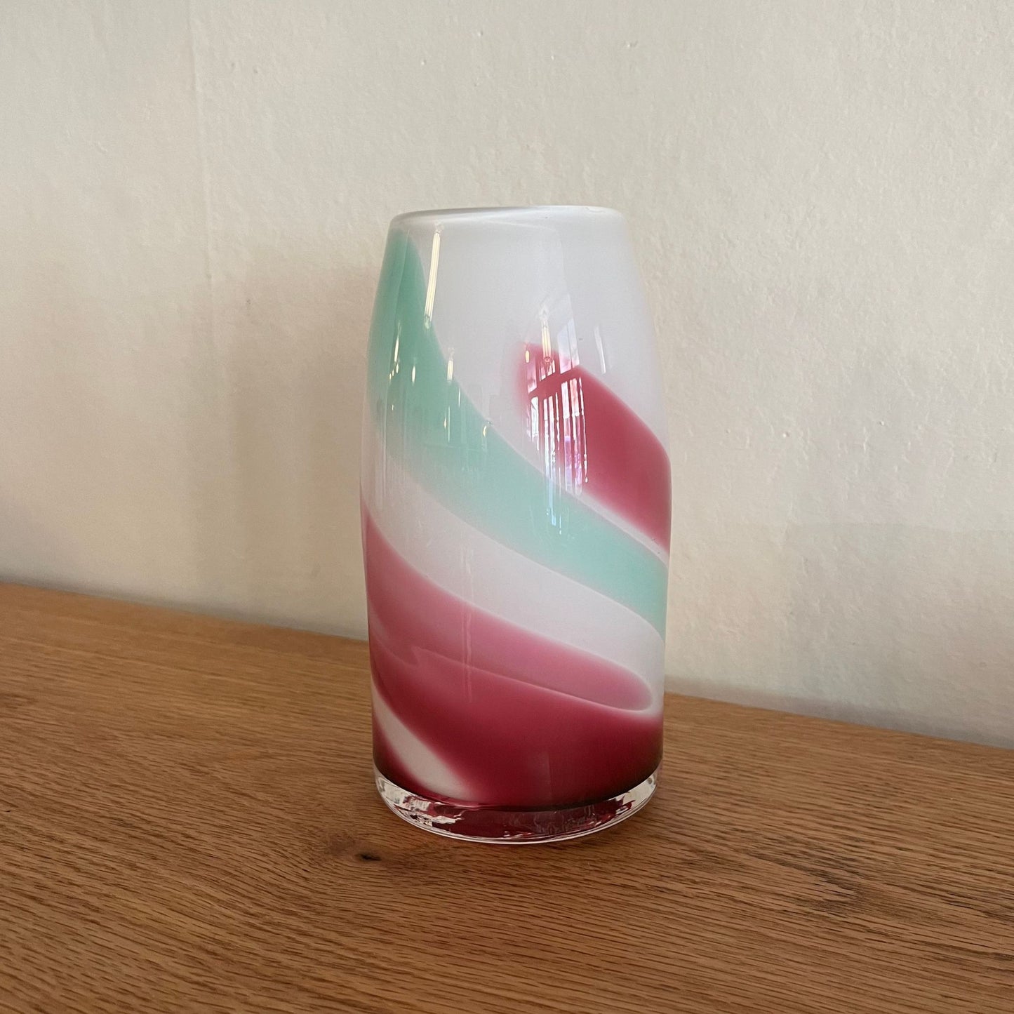 Ruby Mint Milk Vase
