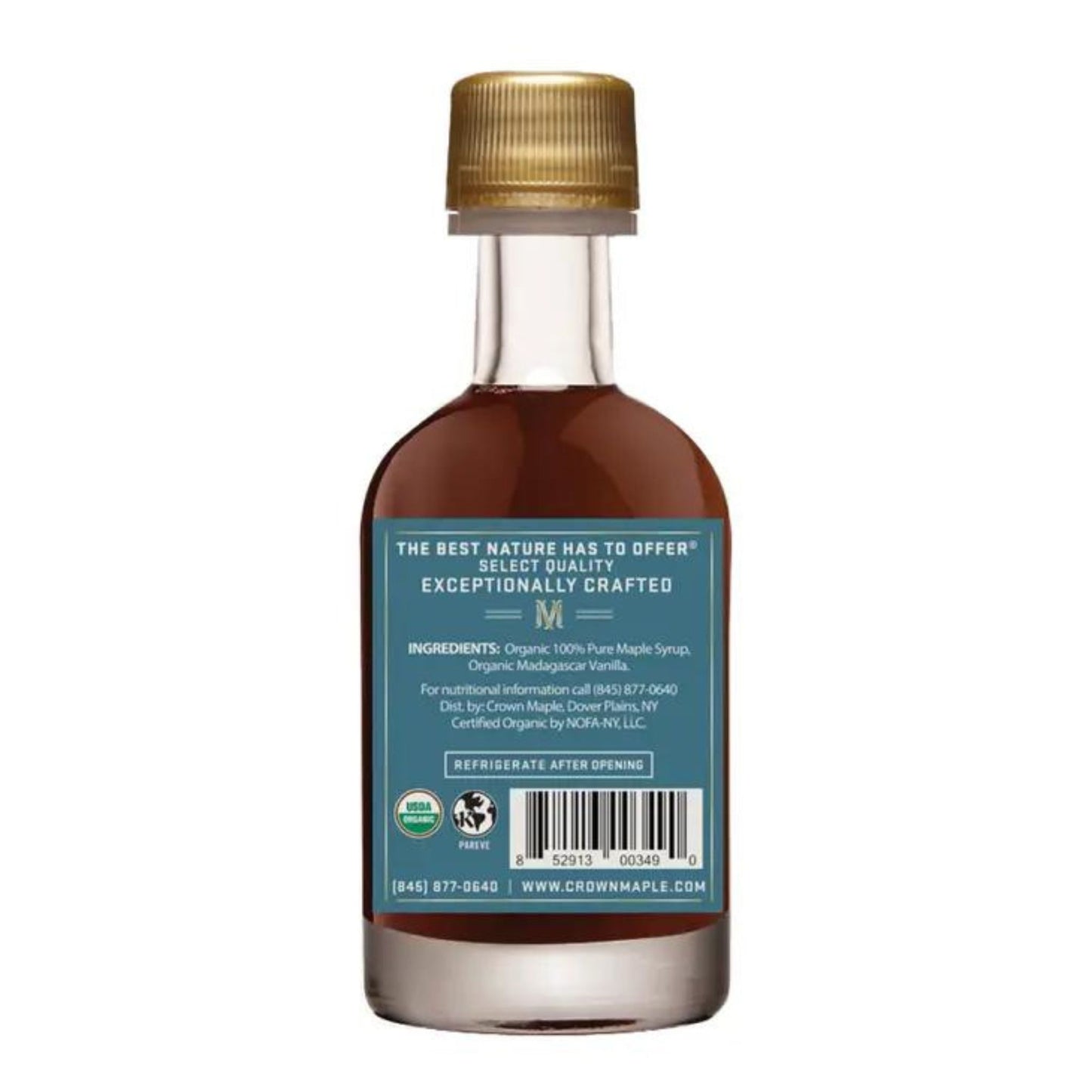 Madagascar Vanilla Infused Organic Maple Syrup Petite