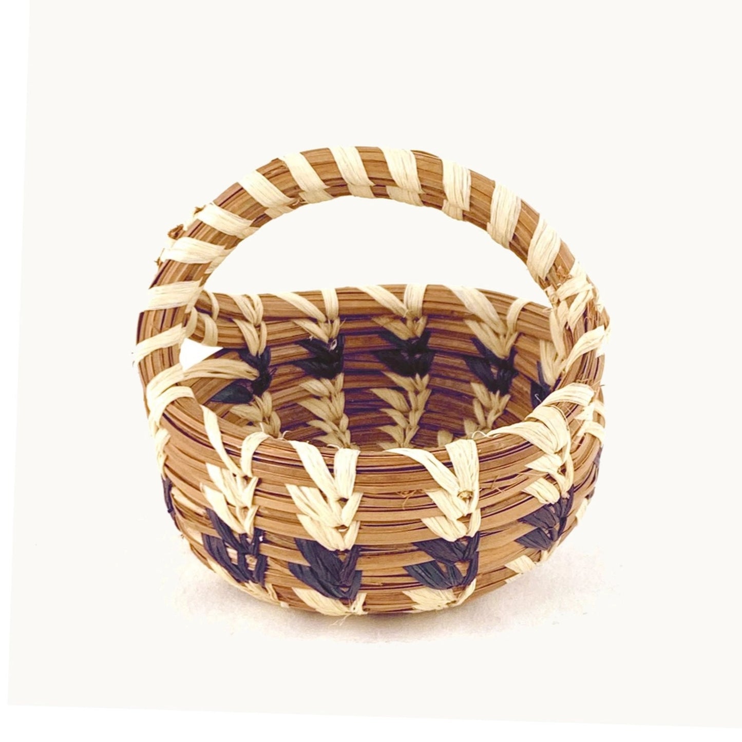 Miniature Pine Needle Basket