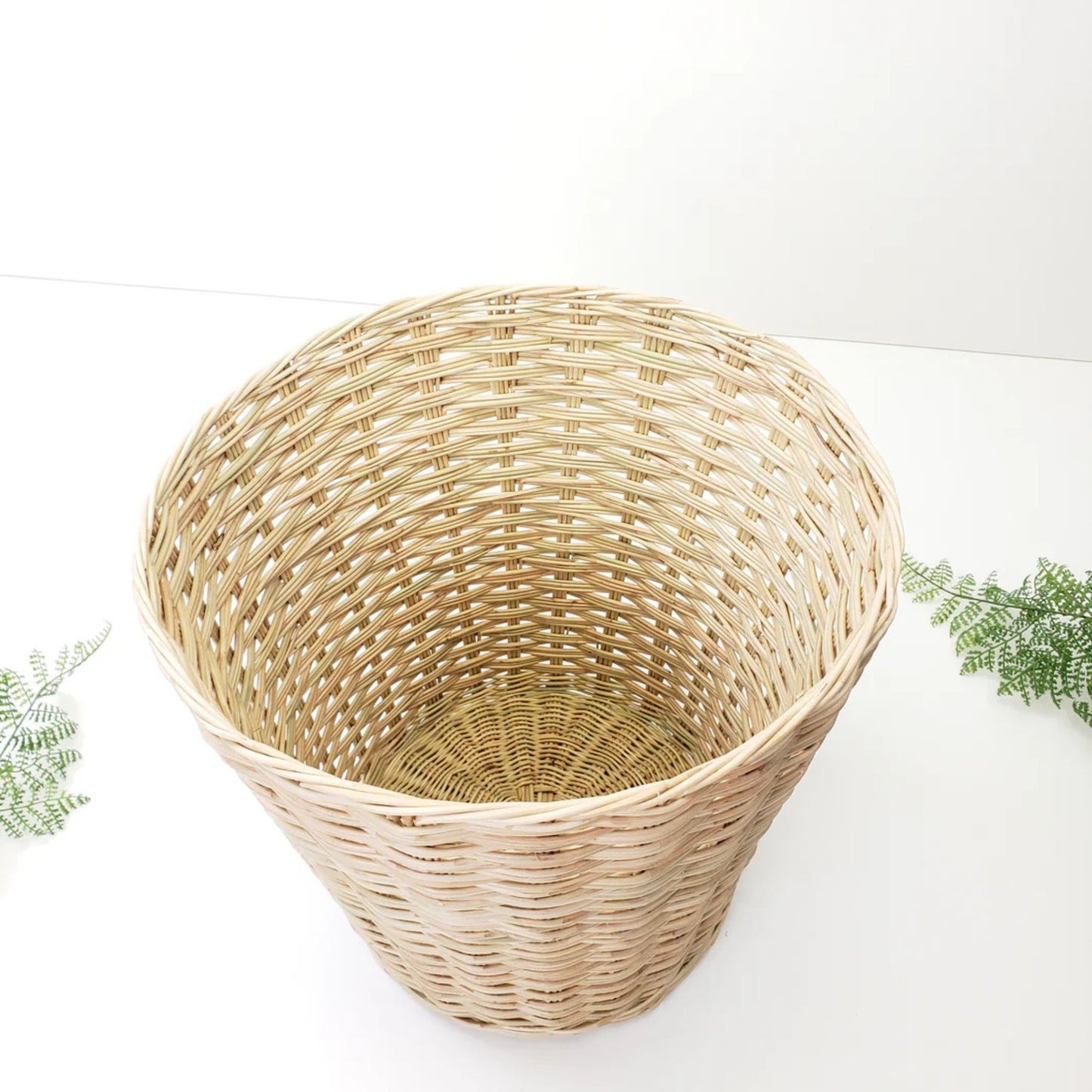 Natural Rattan Paper Basket
