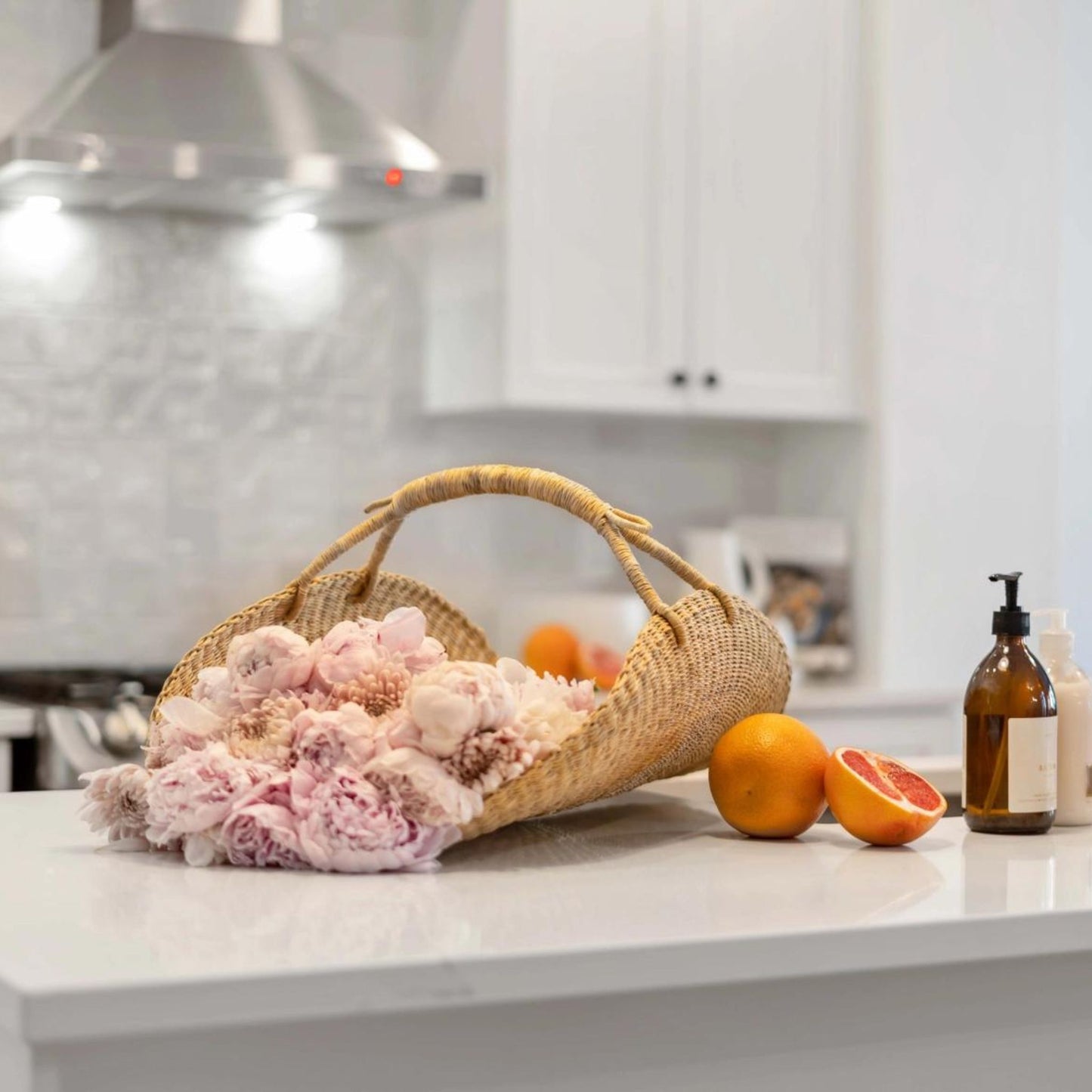 Natural Bolga Flower Basket