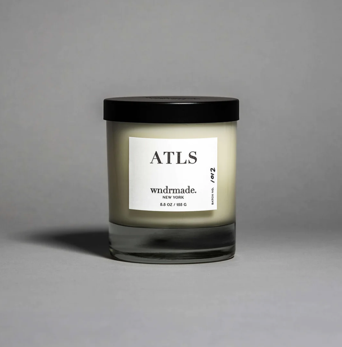 Botanically-Perfumed Candle. Scent: Moroccan Atlas Cedarwood, Neroli, Lavender