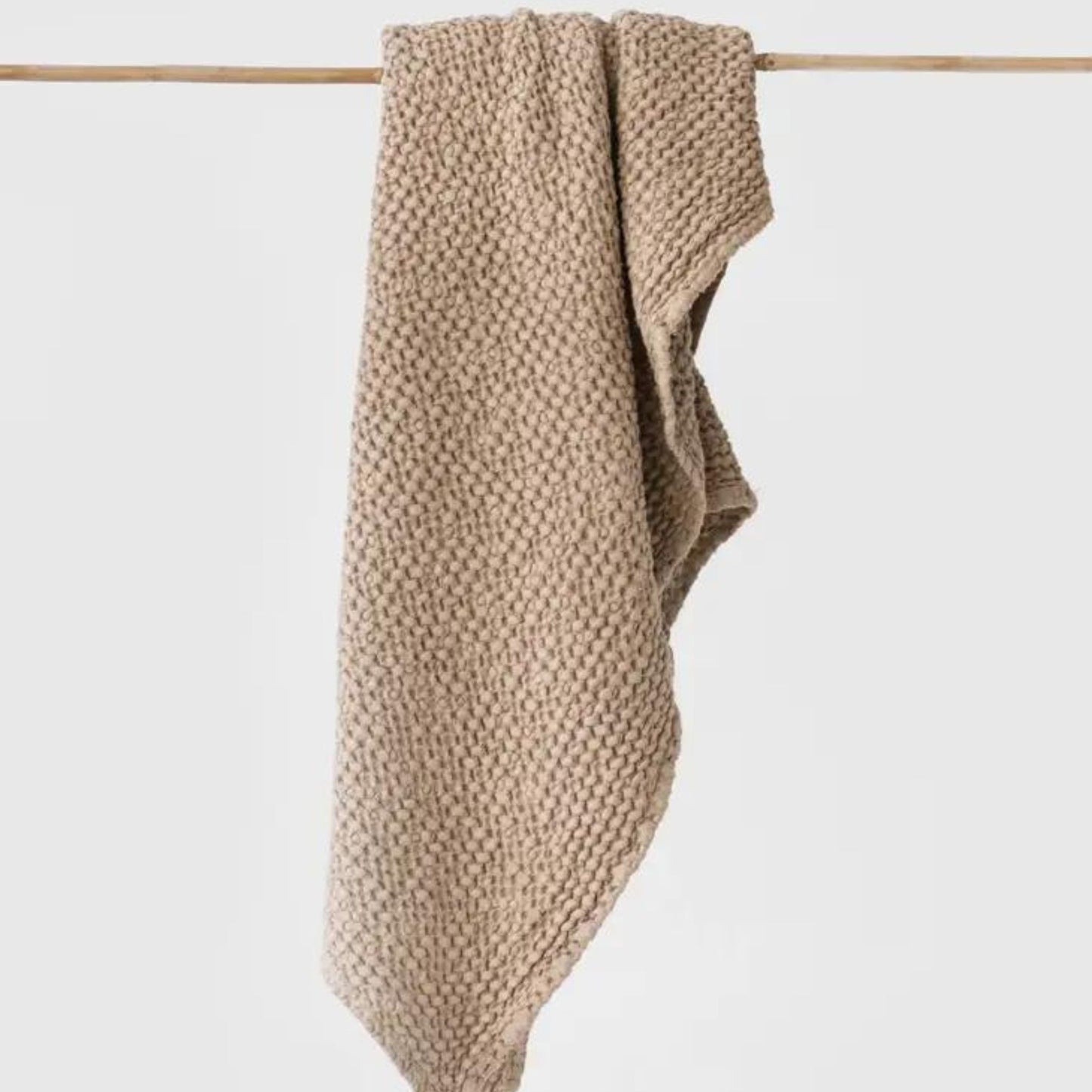 Linen Waffle Bath Towel