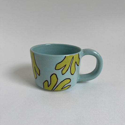 Blue and Green Mug by Chrissy Scolaro