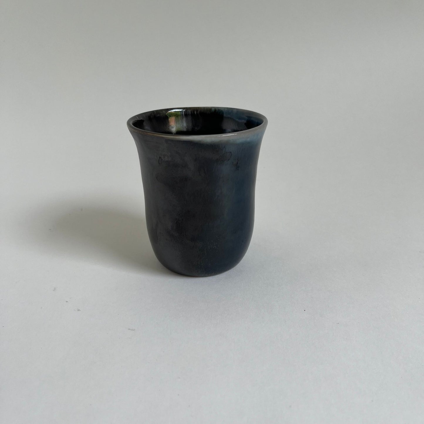 Blue Graphite Mug without Handle by Jess Gaddis