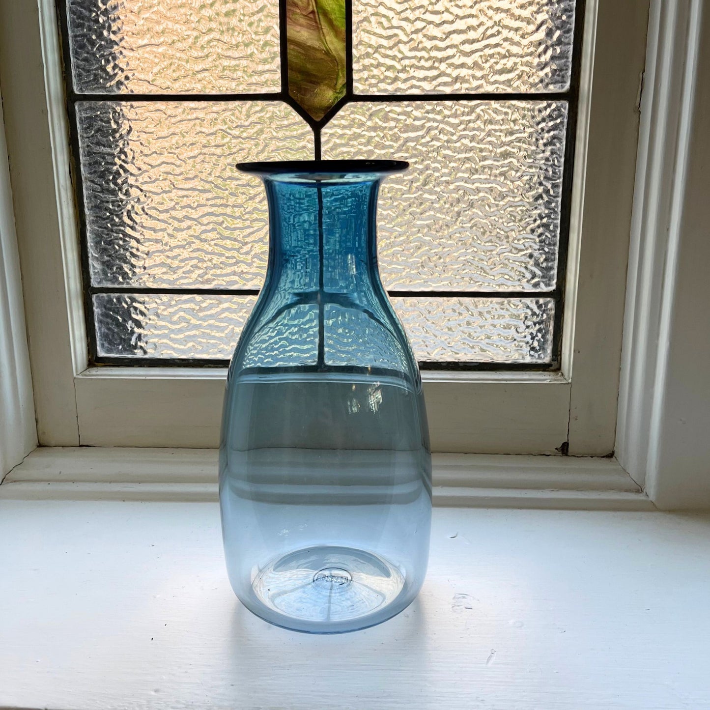 Blue Mist Bottle Vase