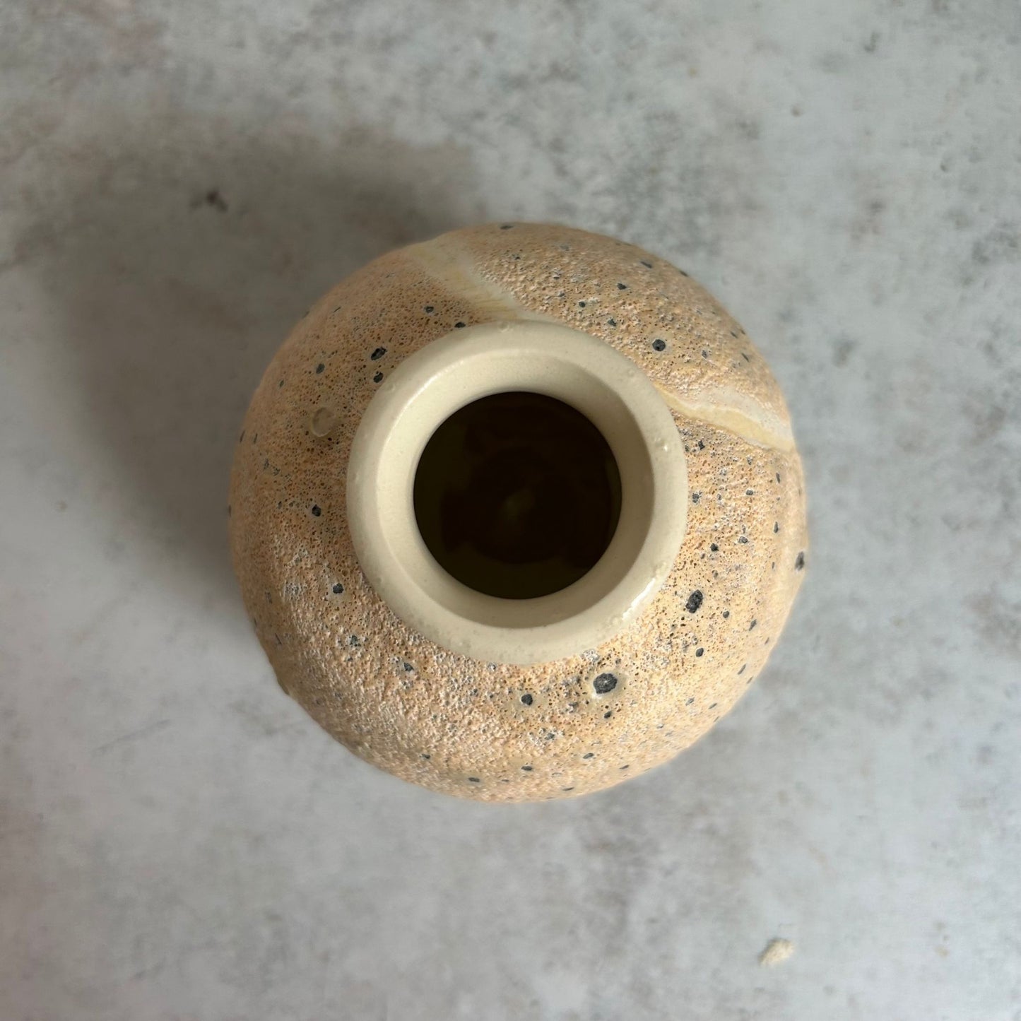 White Crater Vase by Venessa Rosely