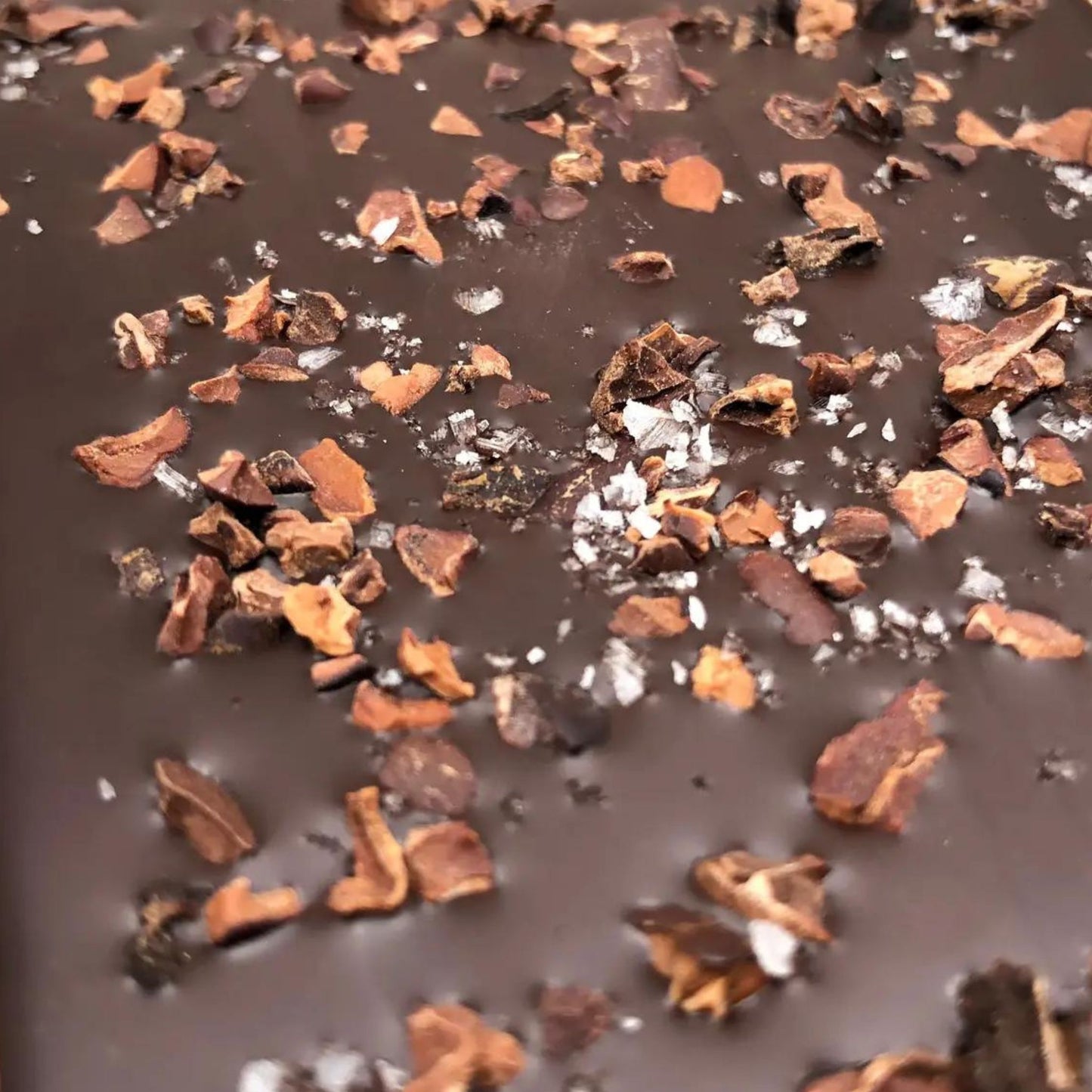 Organic Chocolate Bar w/ Cacao Nibs & Alaskan Sea Salt
