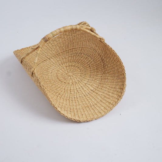 Natural Bolga Flower Basket