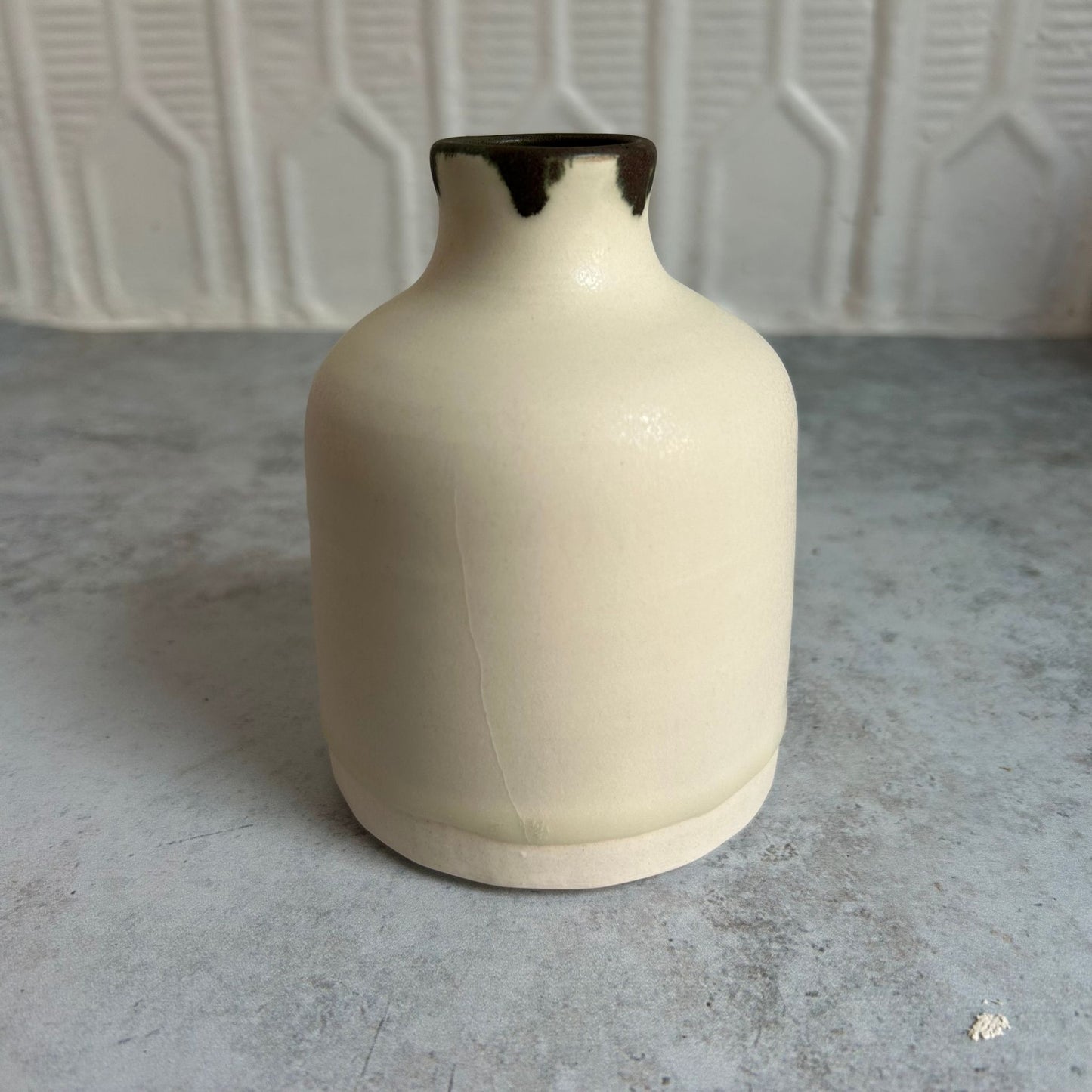White Drip Vase by Venessa Rosely