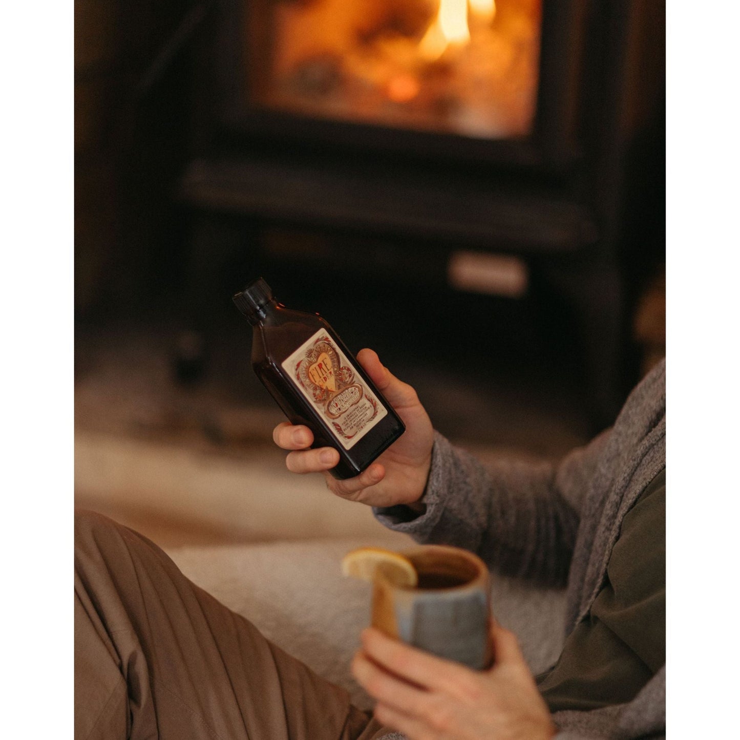 fire cider in tea mug