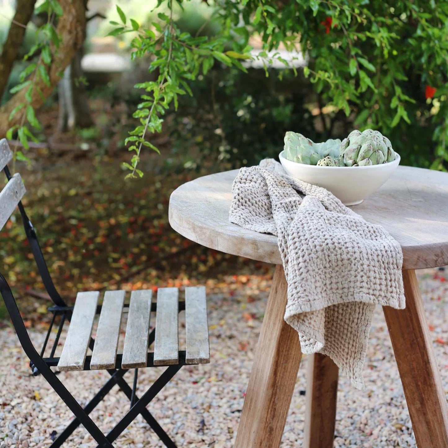 Linen Waffle Hand Towel