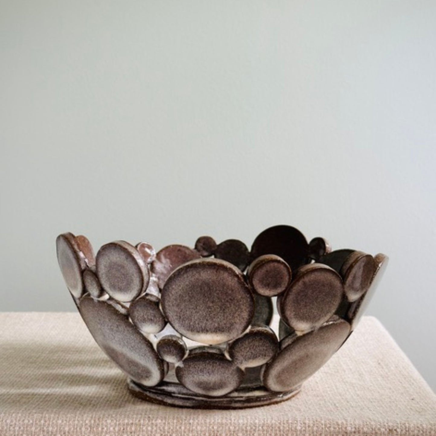 Handmade Ceramic Circle Bowl by Anne Gabriele