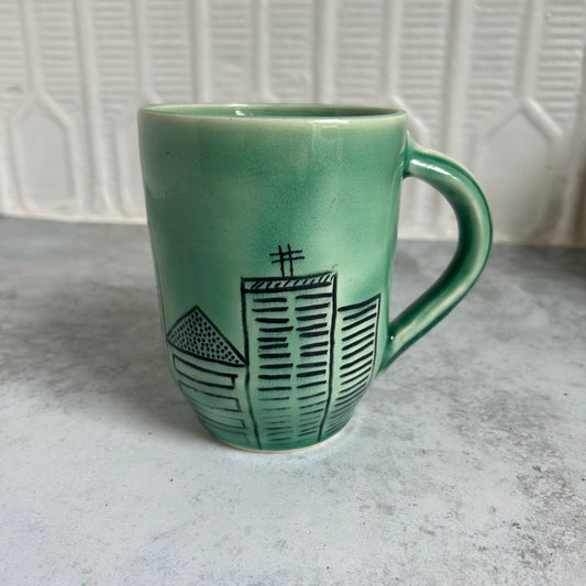 House Skyline Mug by Tori Fullard