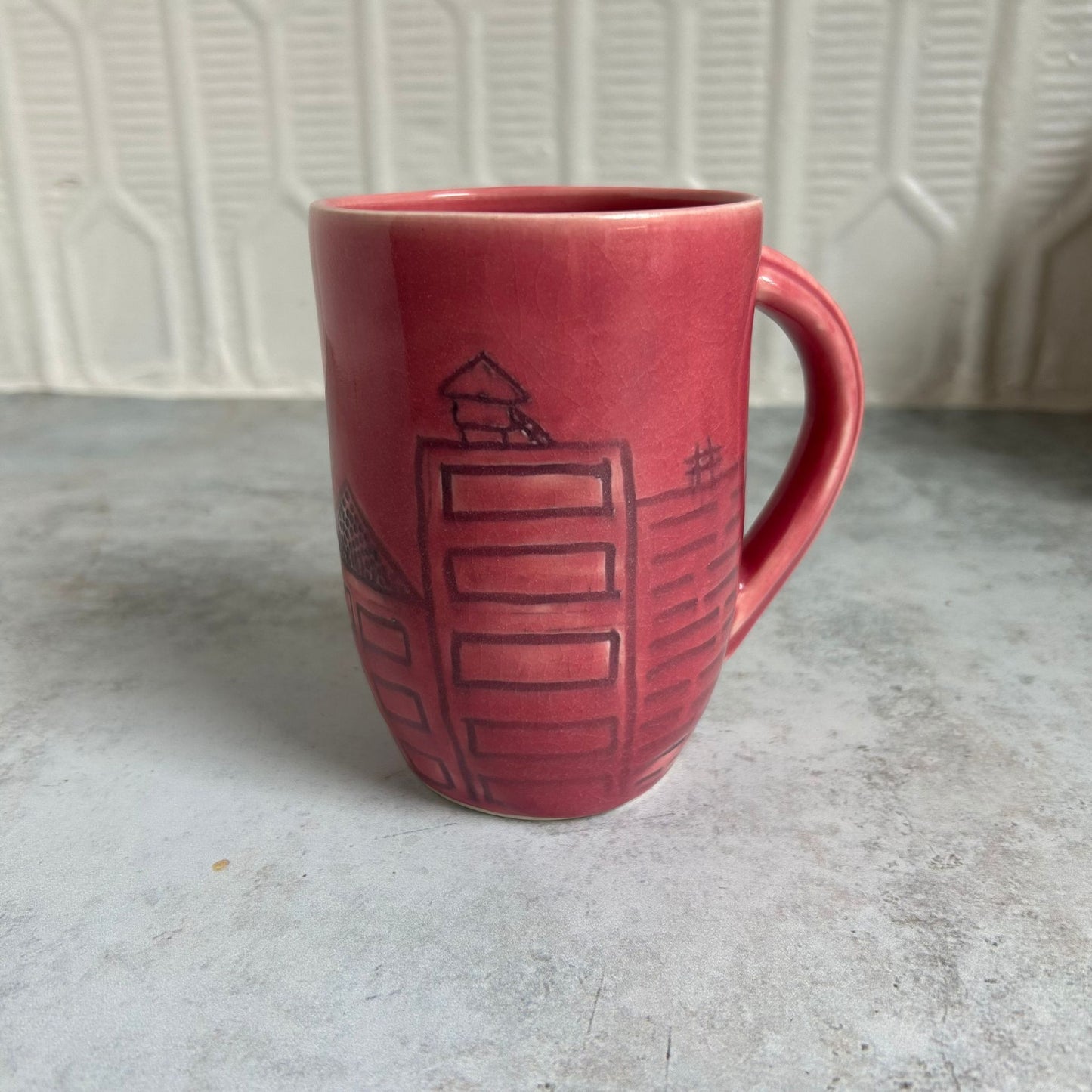 House Skyline Mug by Tori Fullard