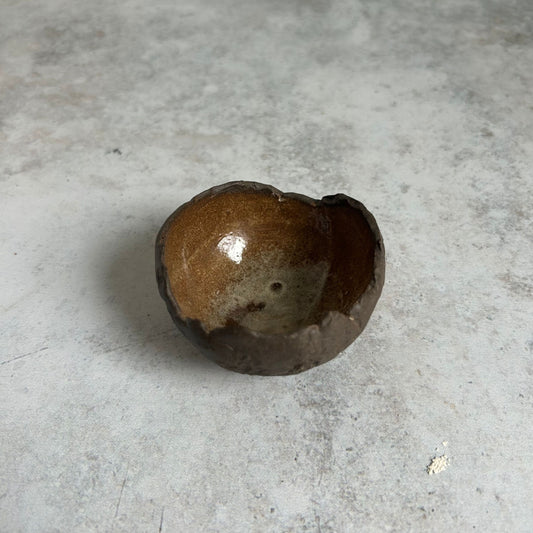 Small Ceramic Lava Rock Texture Bowl by Rebeccah Pailes-Friedman