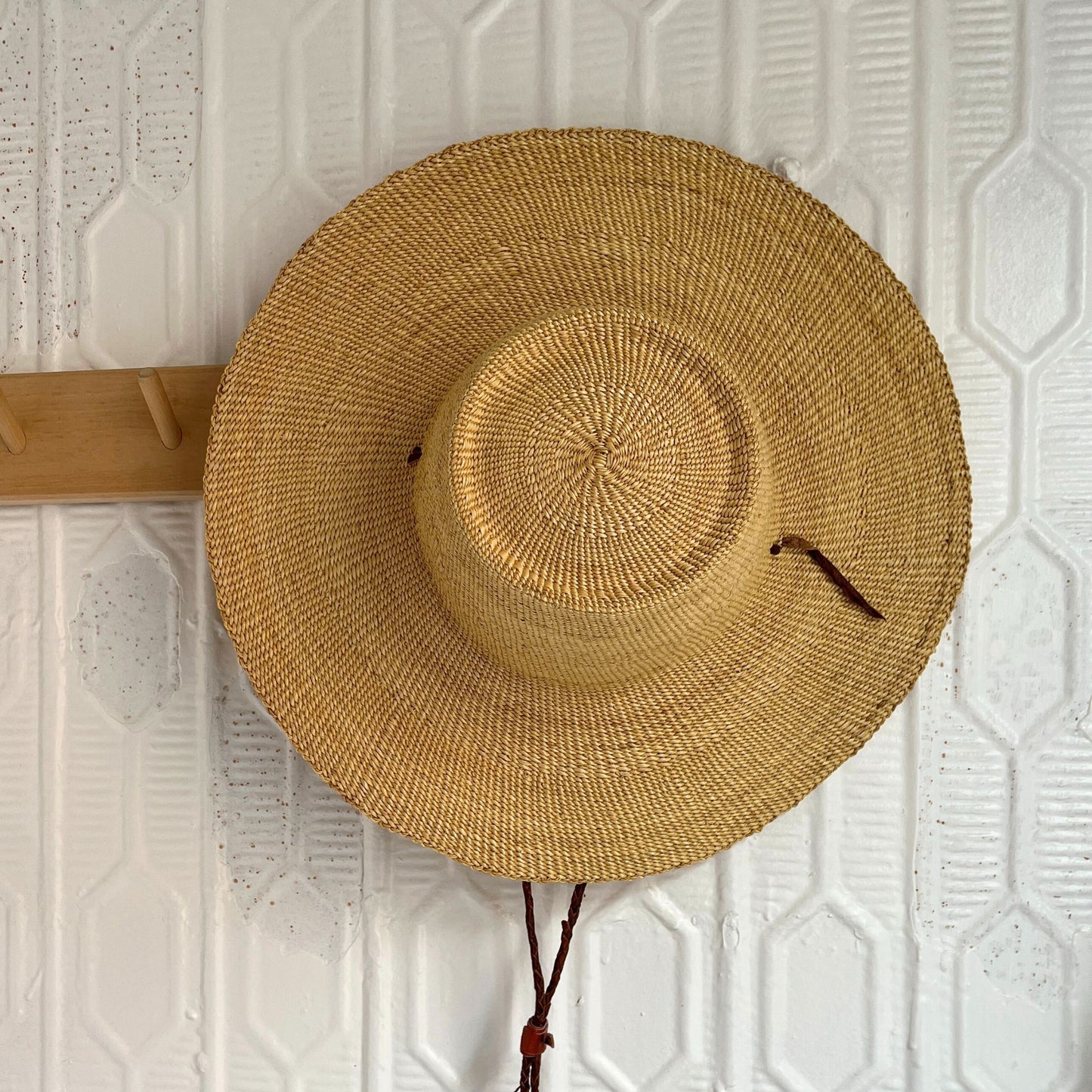 Wide Brim Ghana Straw Sun Hat
