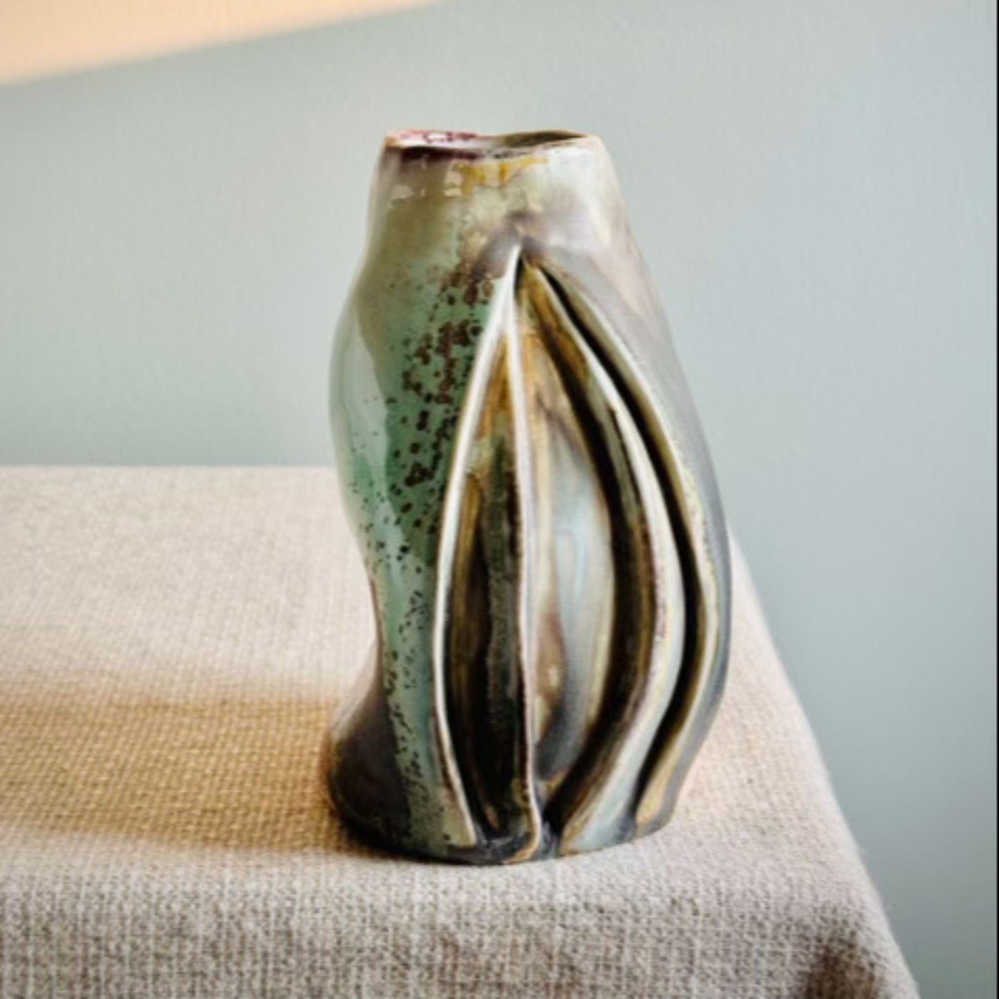 Soda Fired Vase by Anne Gabriele