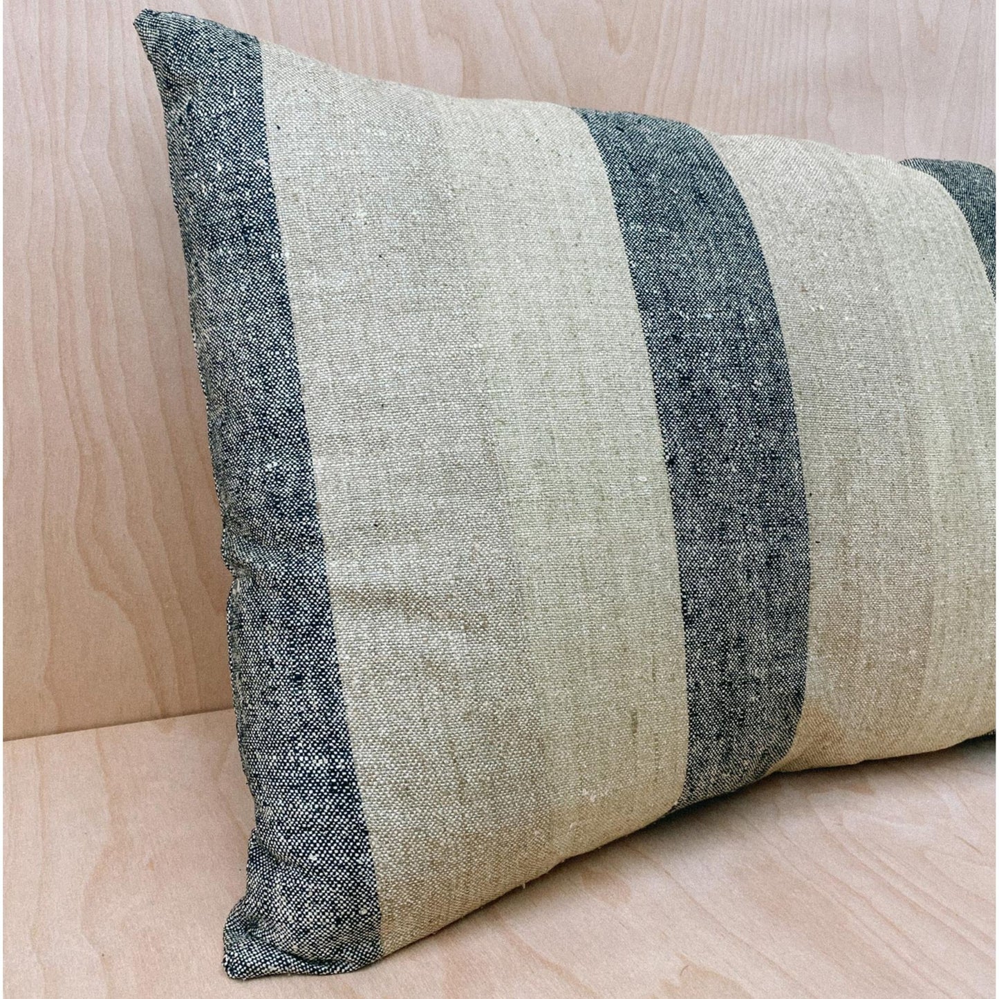Silk Pillow Samla with Vertical Stripes