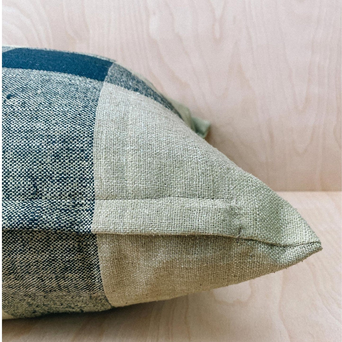 Silk Pillow Samla with Square Stripes