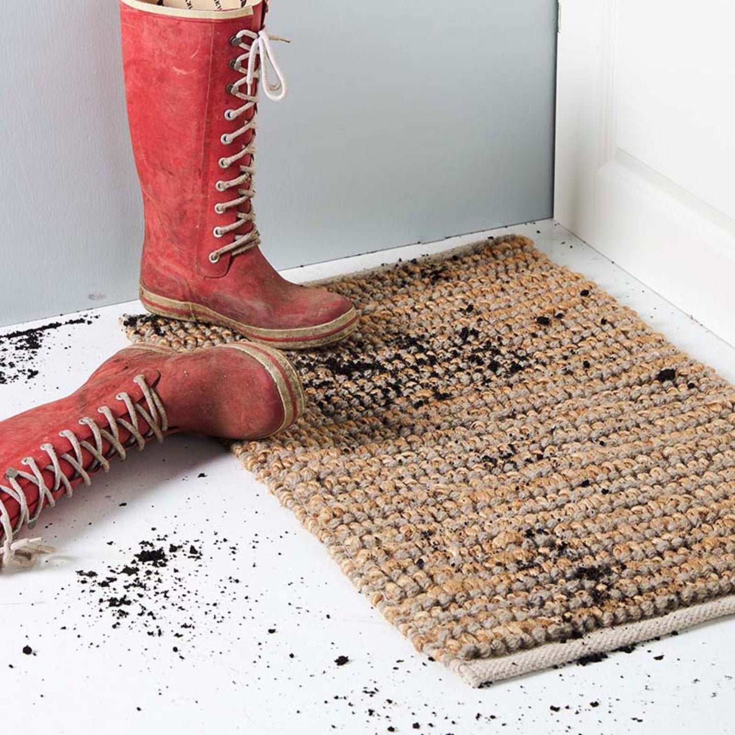 Wool & Jute Stripe Doormat
