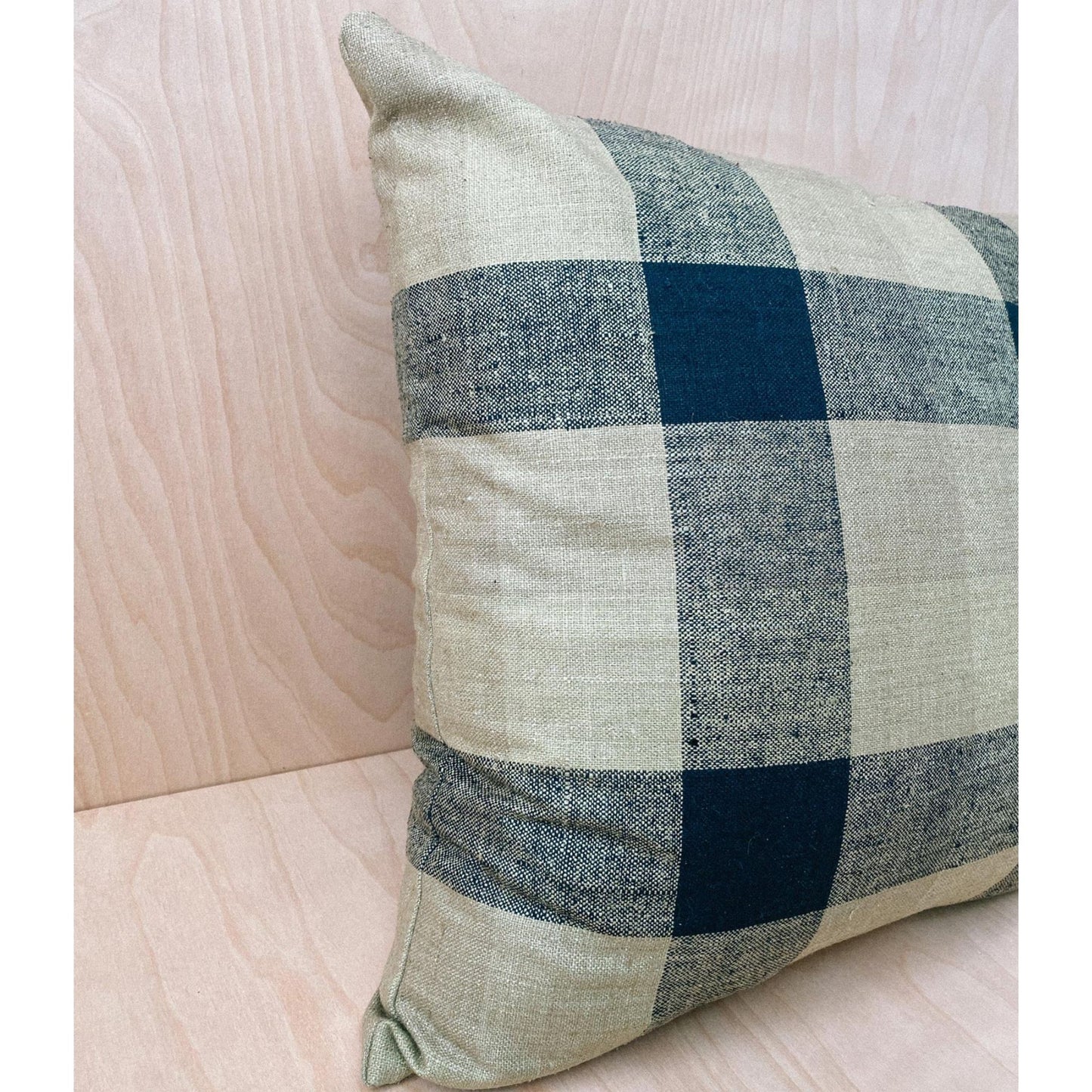 Silk Pillow Samla with Square Stripes