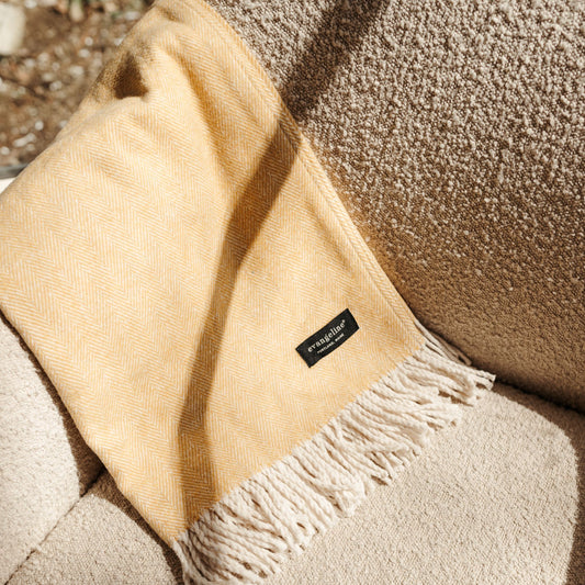 Brushed Cotton Cozy Throw Blanket