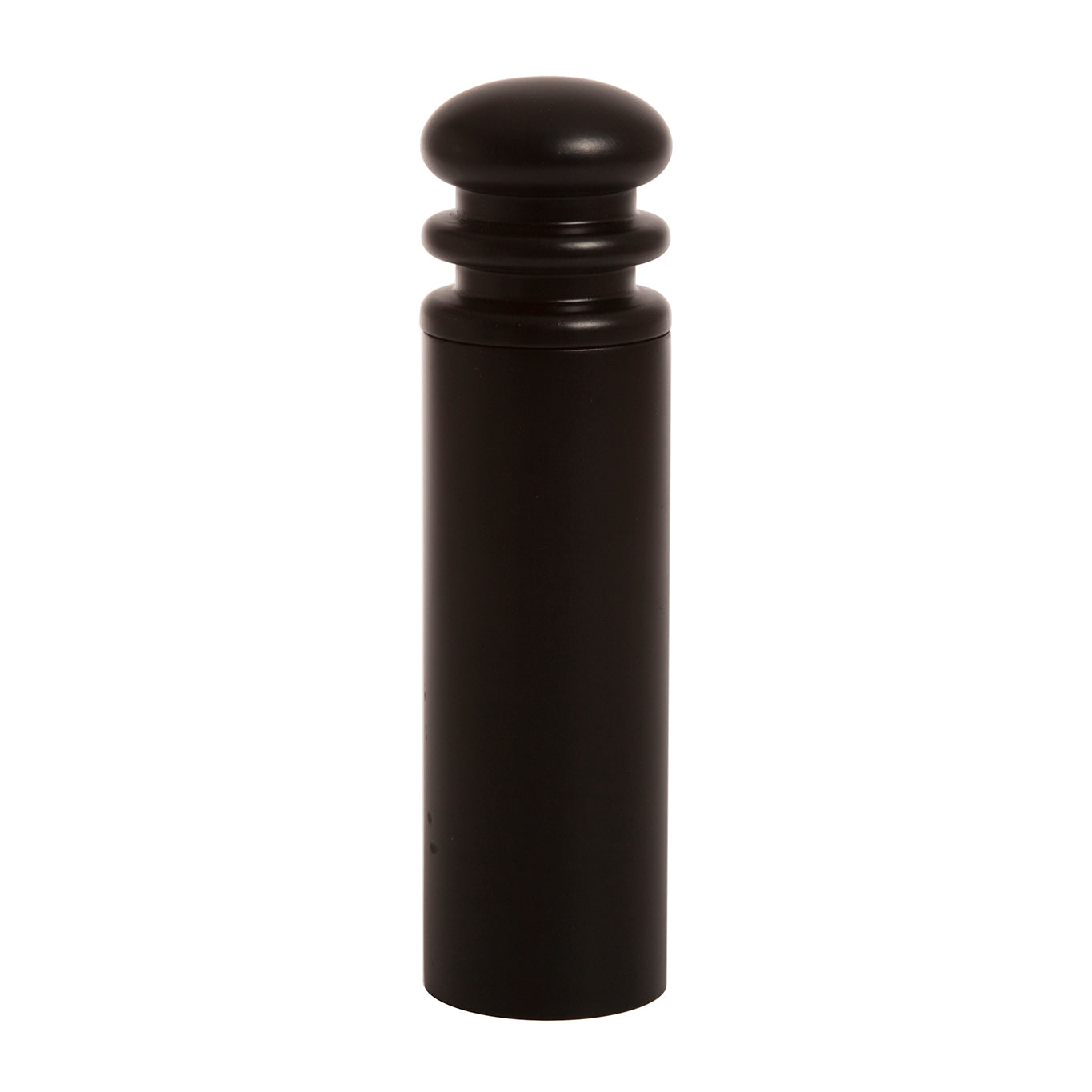 A black salt or pepper mill grinder