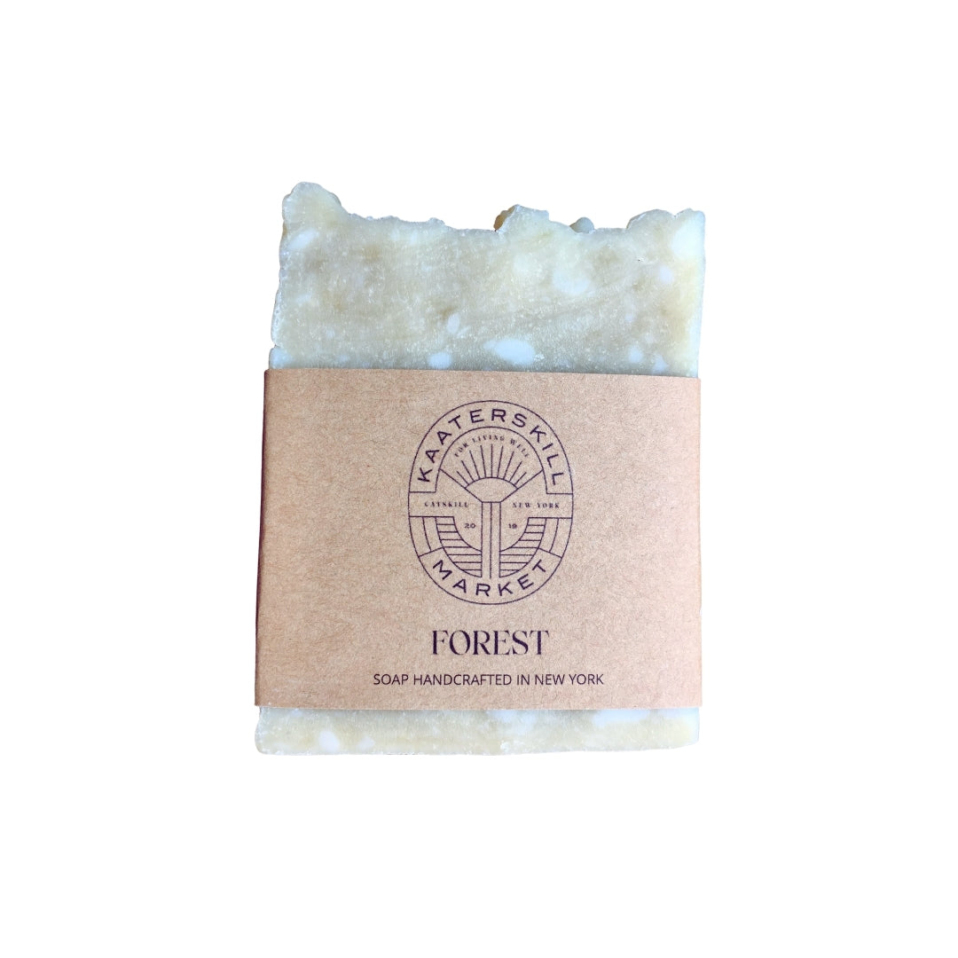 4.5 - 5 ounce moisturizing hand and body bar soap with essential oil blend in the scent Forest