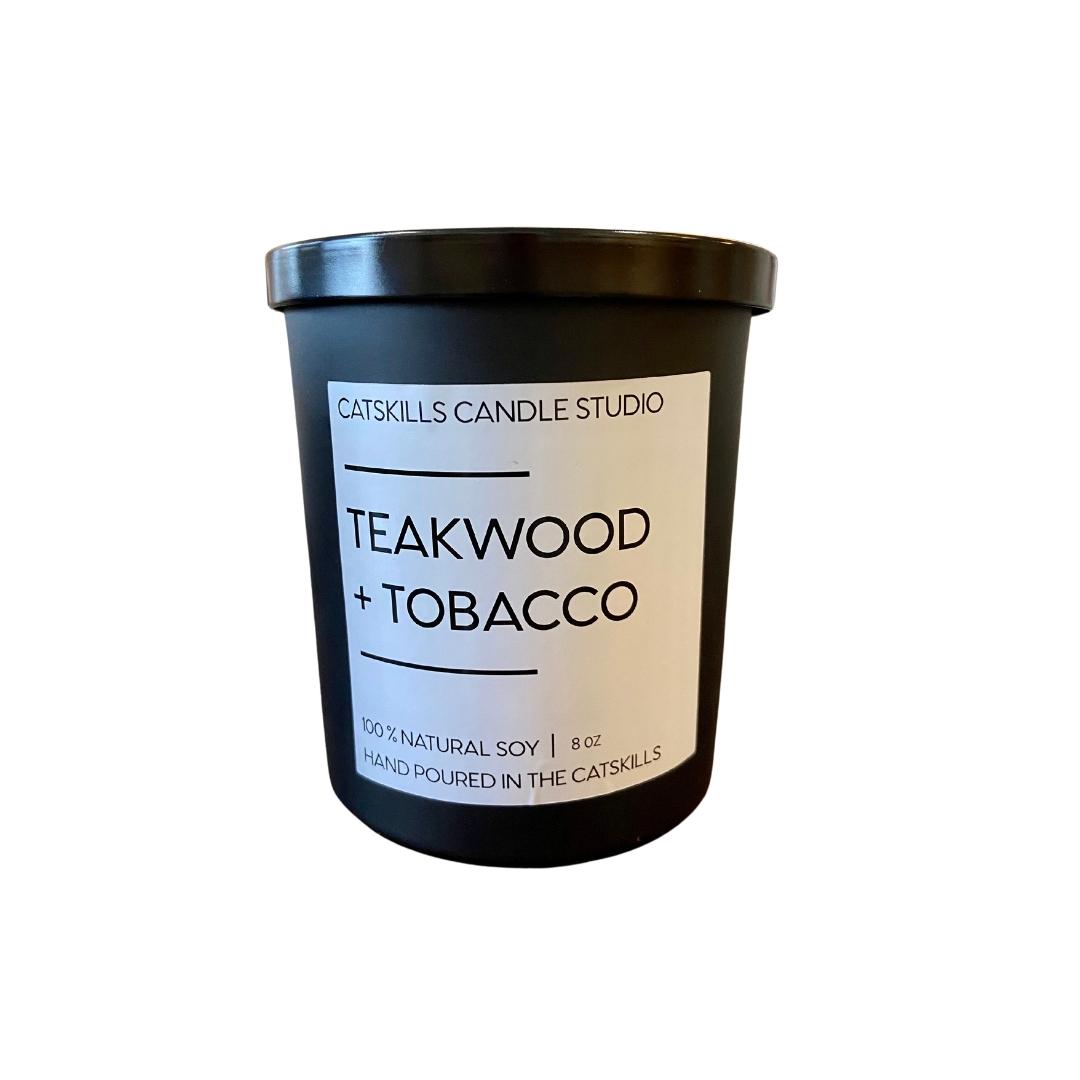 Teakwood & Tobacco Soy Candle – the SHUDIO