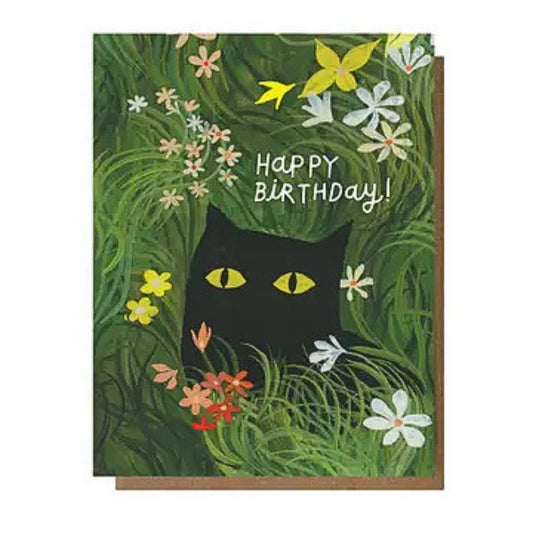 Happy Birthday! Flower Kitty Card by Esme