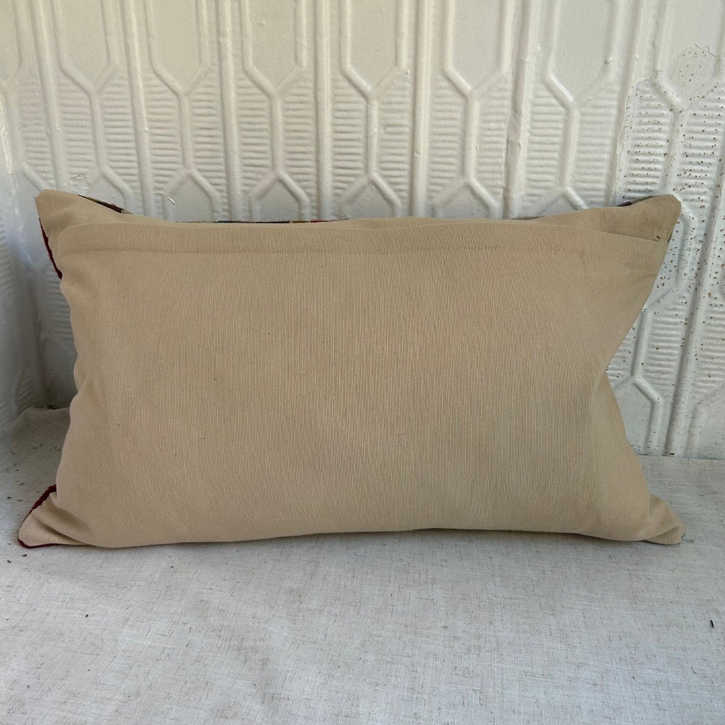 Vintage Striped Wool Pillow