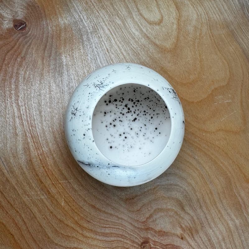 Horsehair Raku Pot, Firing III No. 1