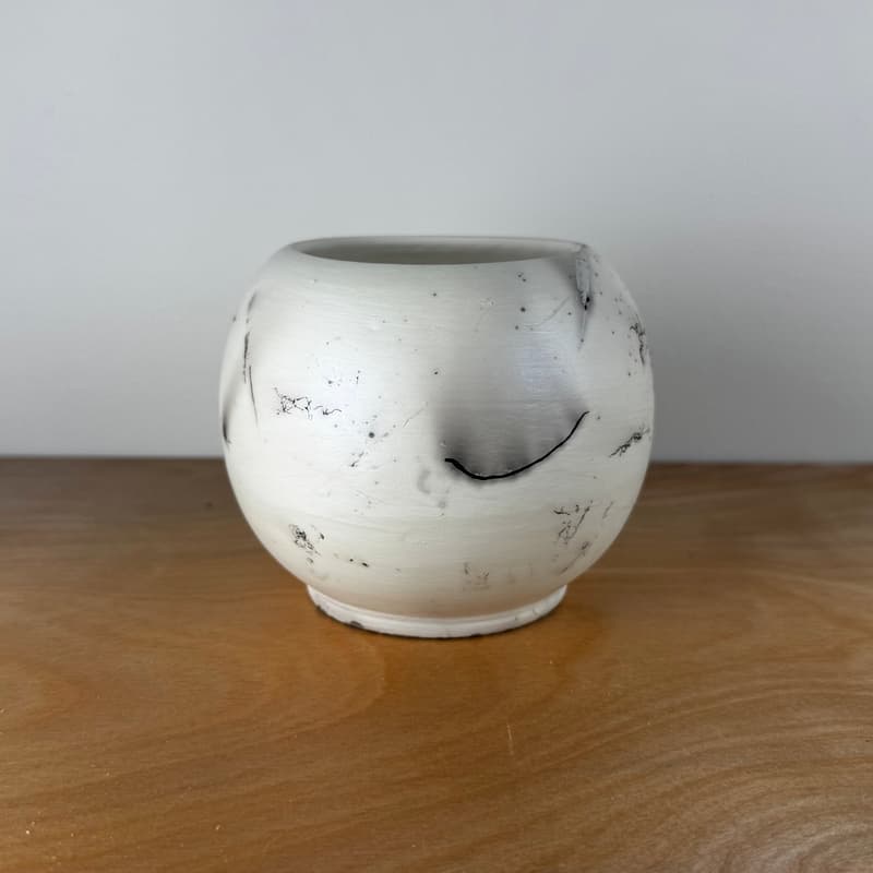 Horsehair Raku Pot, Firing III No. 2
