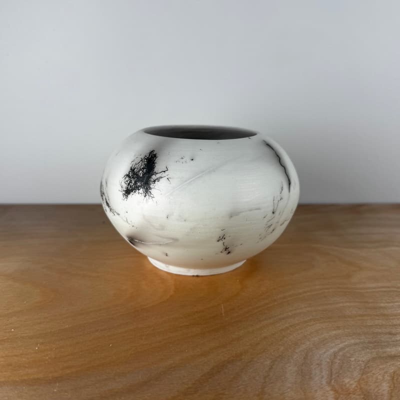 Horsehair Raku Pot, Firing III No. 4