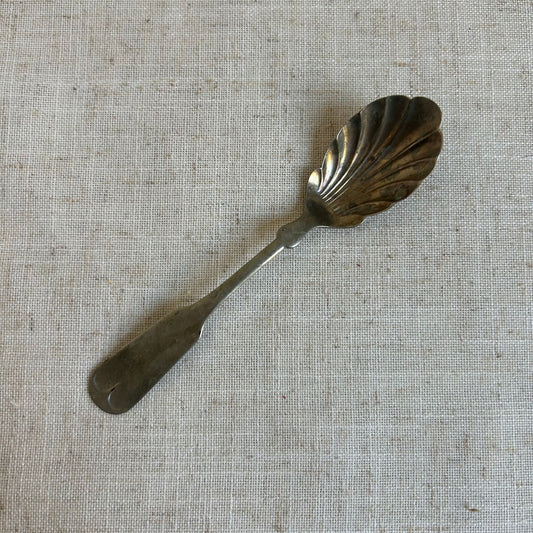 Vintage Silver Shell Spoon