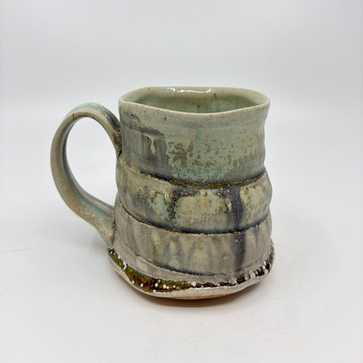 Grey Speckle Drip Mug by Sarah Boudinot