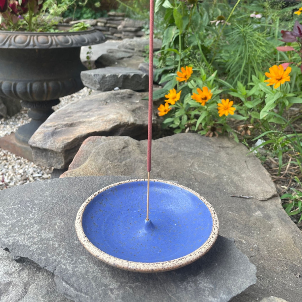 Lapis Ceramic Incense Holder by Alex Lopez