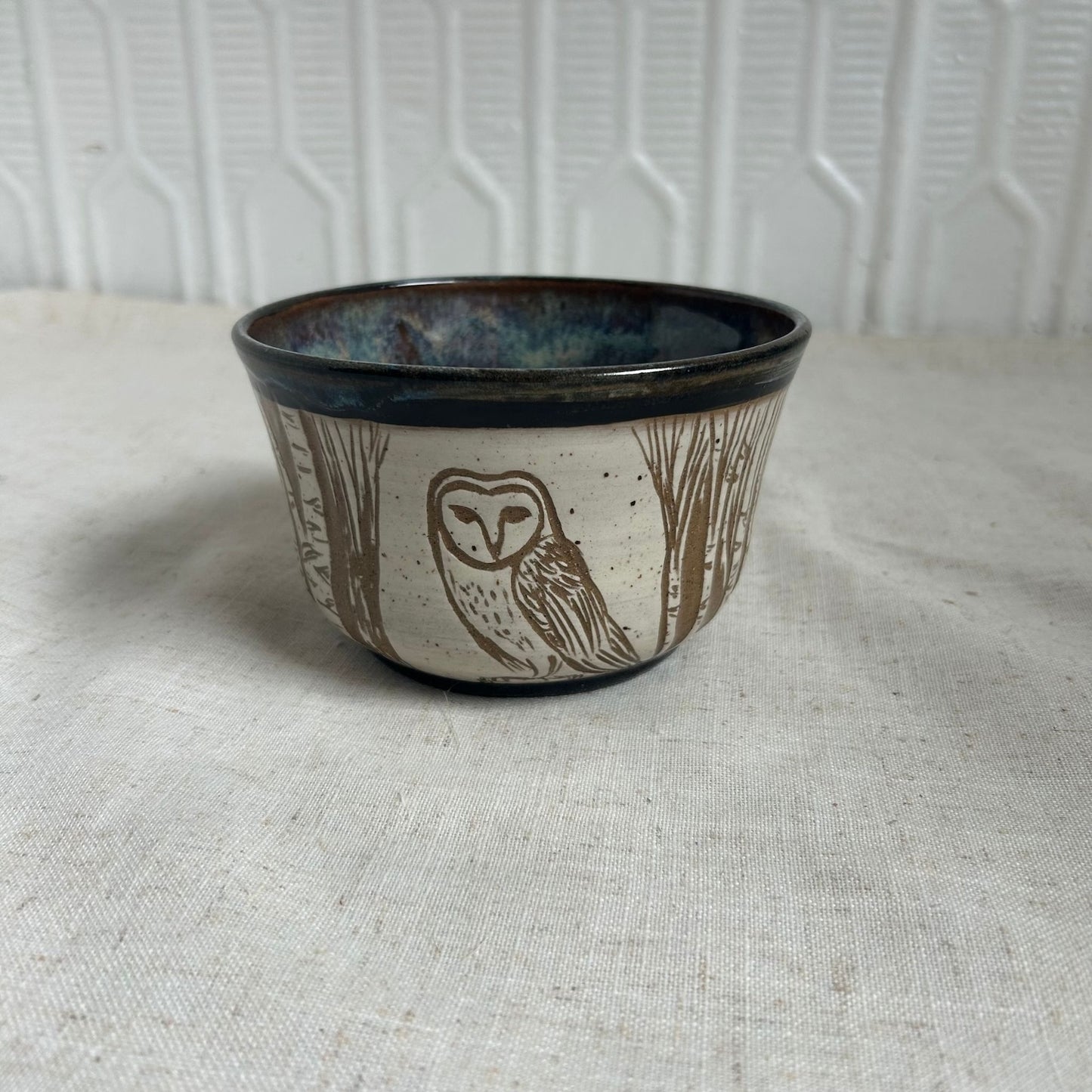 Owl Ceramic Bowl by Danielle Payette