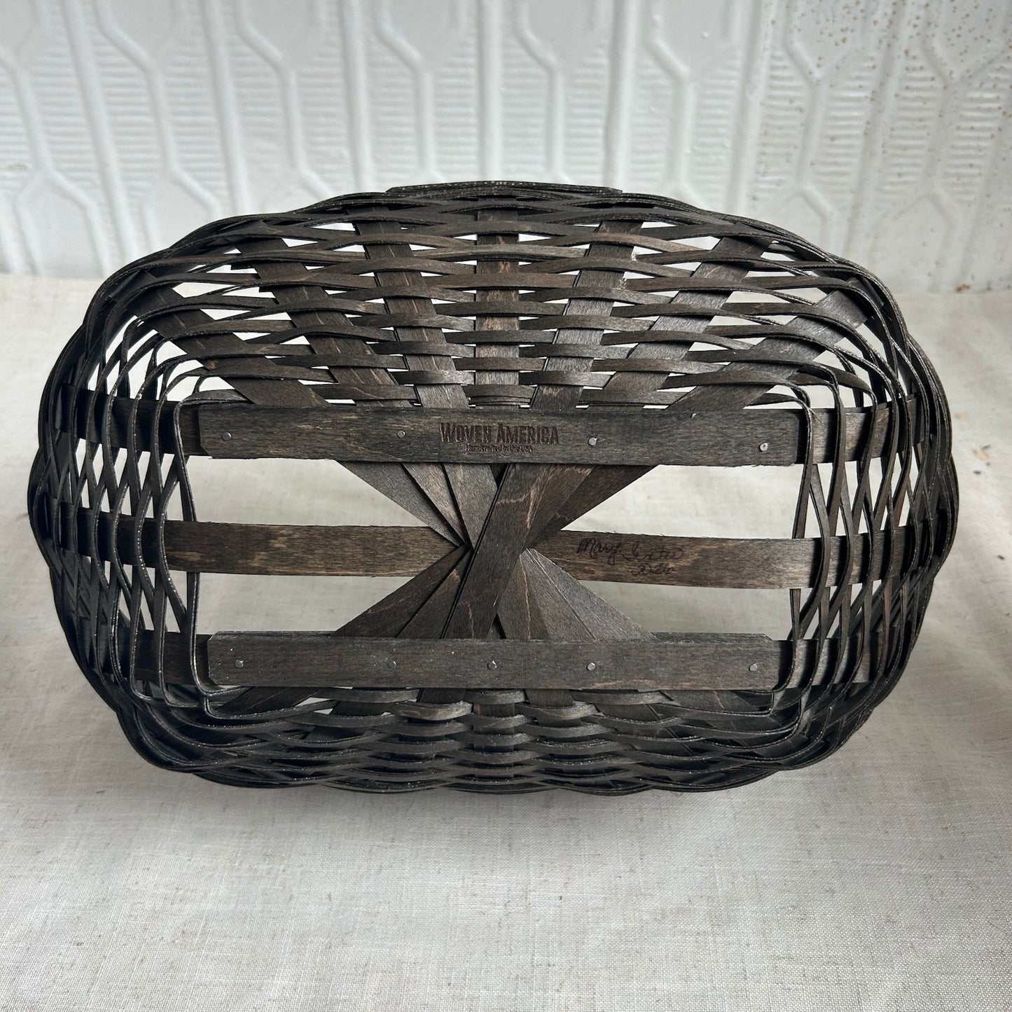 Small Charcoal Woodbury Basket