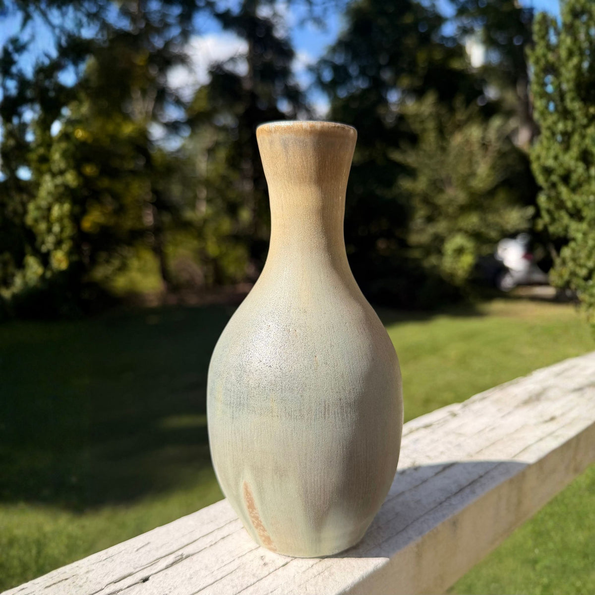 Soda-Fired Stem Vase