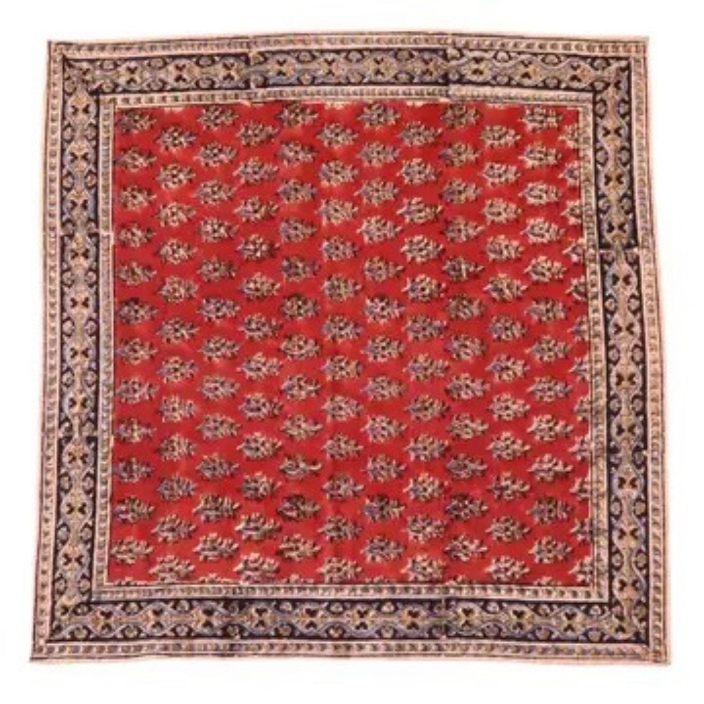Artichoke Heart Pattern Kalamkari Cotton Bandana